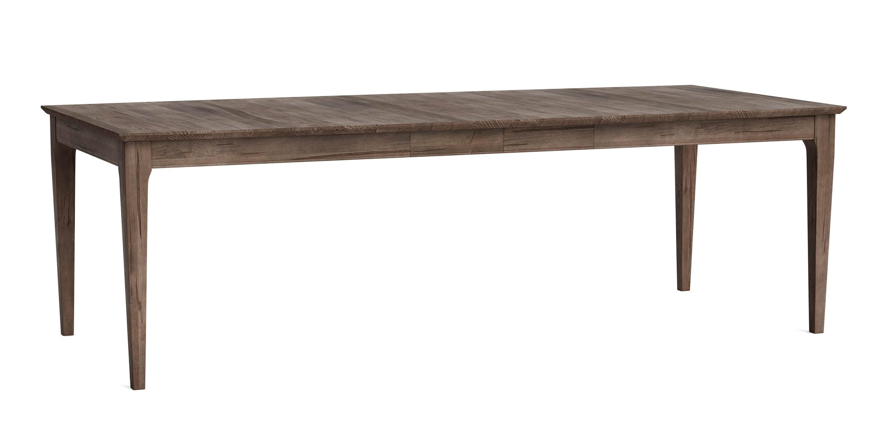 Bassett Hideaway Boat Shaped Dining Table — Maple, Self-Storing Leaves Bassett Dining Table