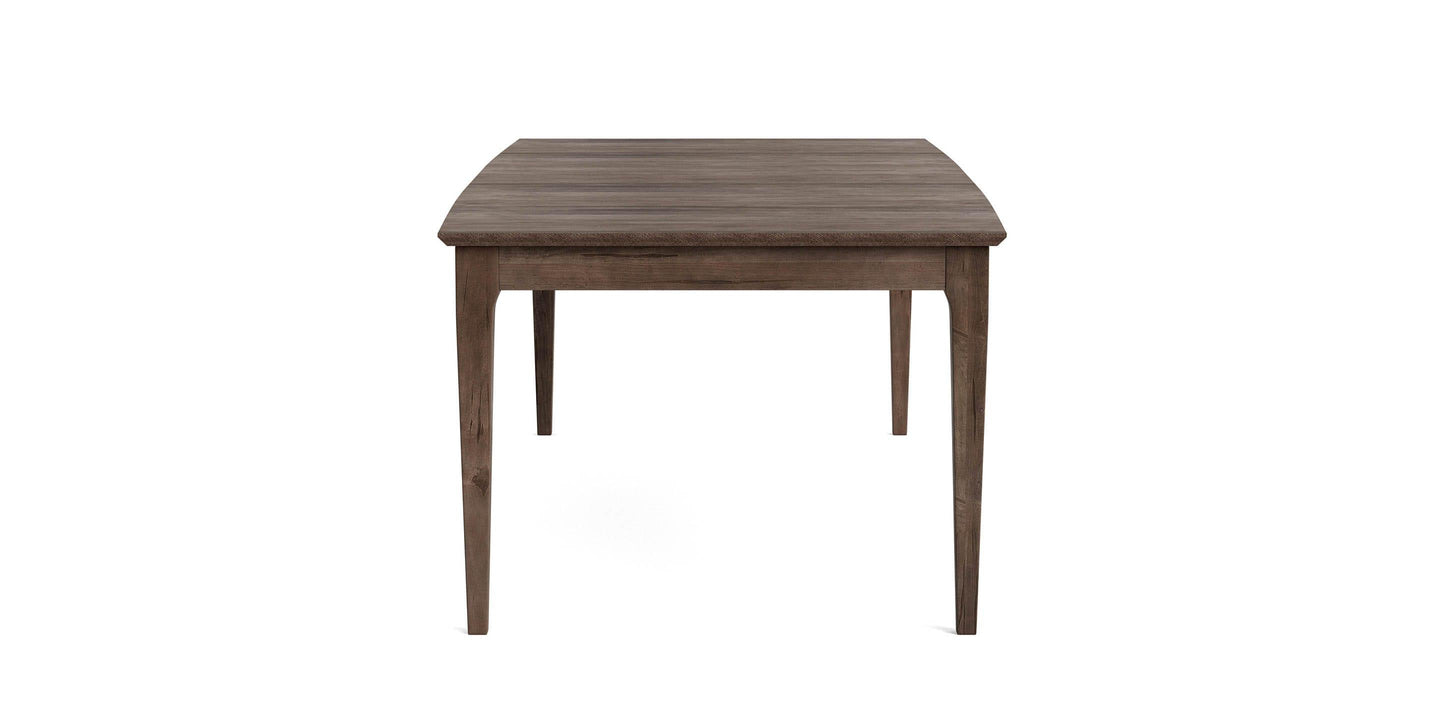 Bassett Hideaway Boat Shaped Dining Table — Maple, Self-Storing Leaves Bassett Dining Table
