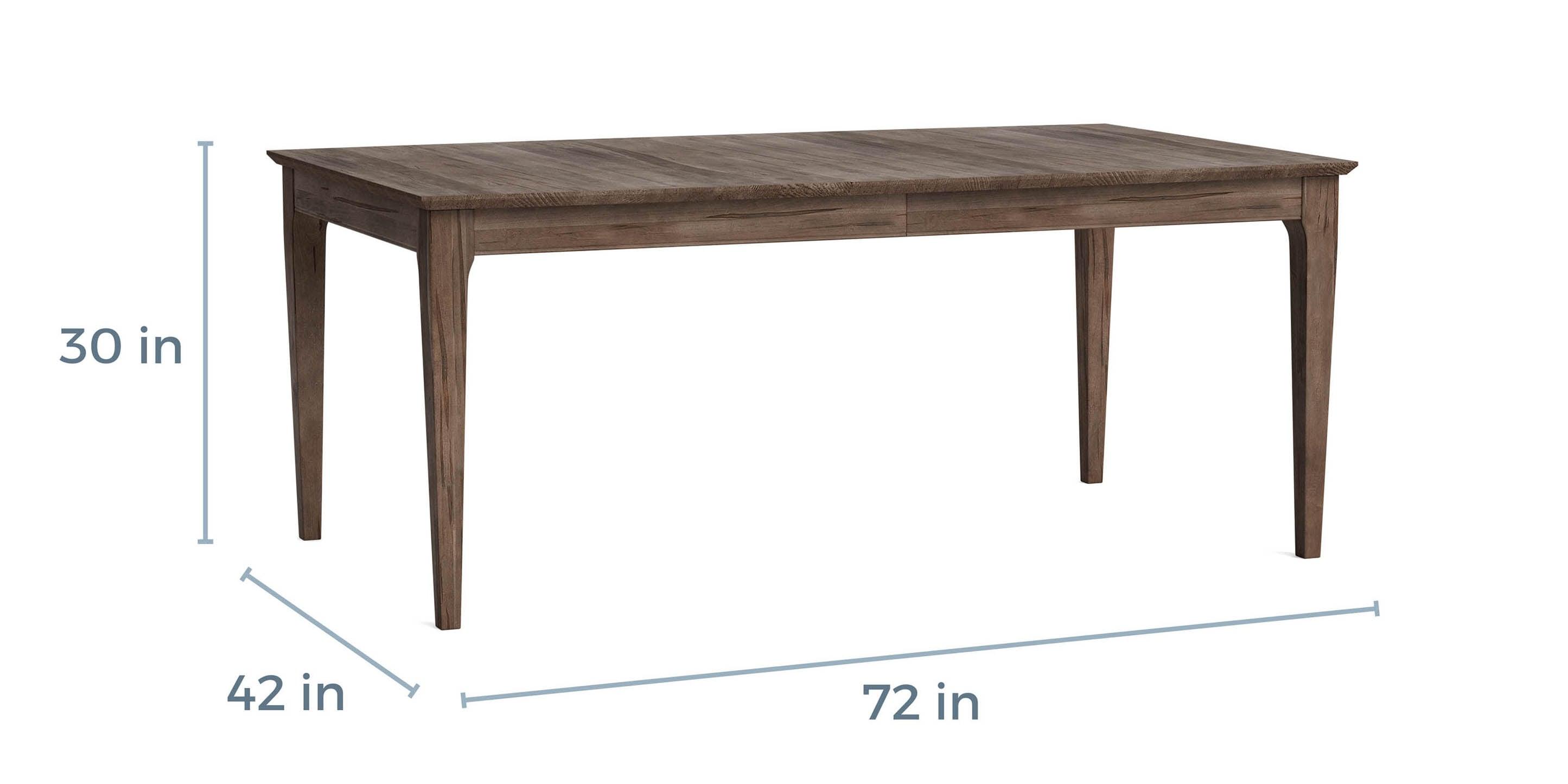 Bassett Hideaway Boat Shaped Dining Table — Maple, Self-Storing Leaves Bassett Dining Table
