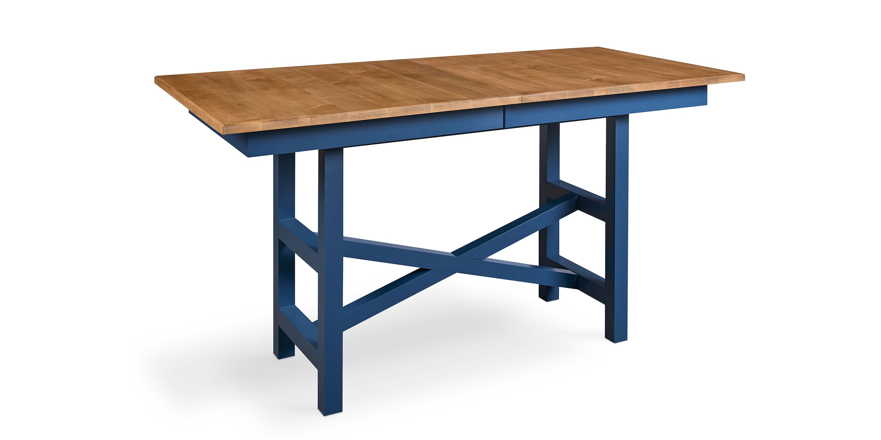 Bassett Hideaway Counter Height Trestle Base — Solid Maple, USA-Made
