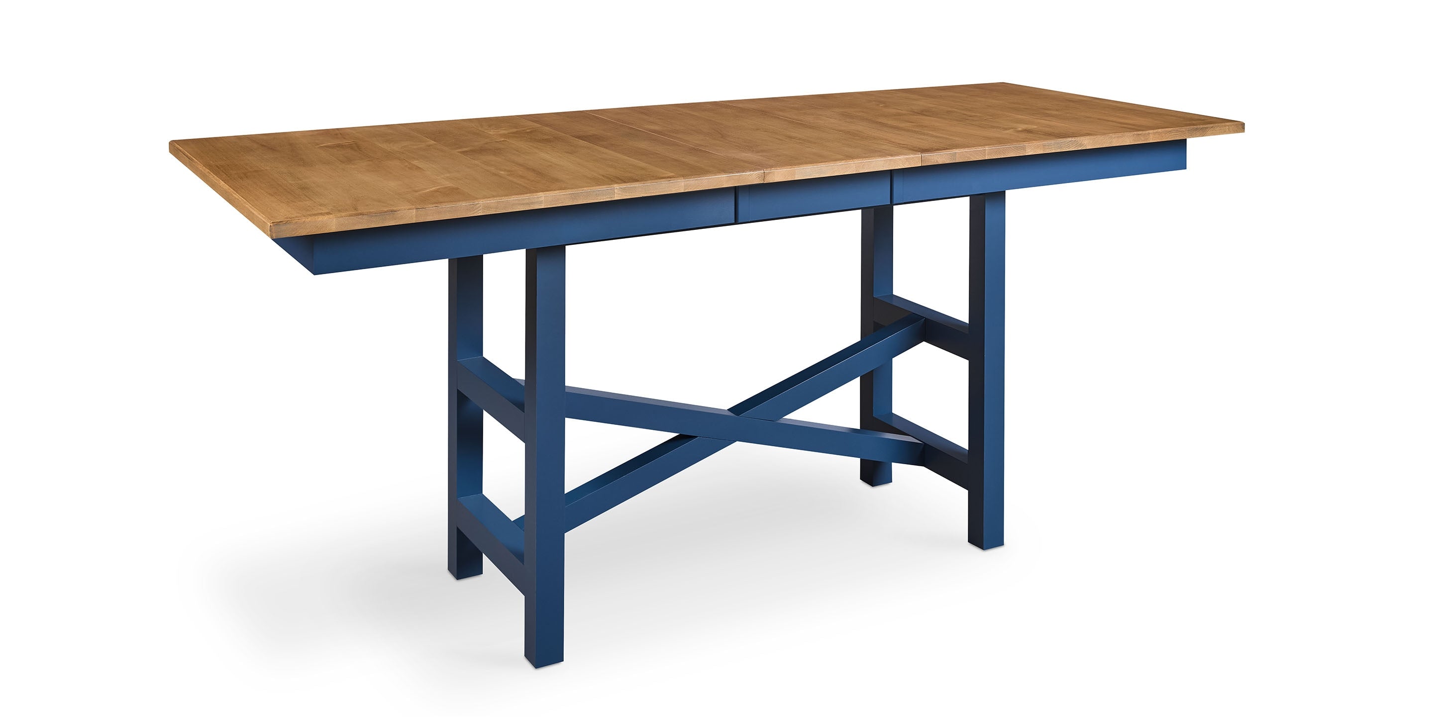 Bassett Hideaway Top for Counter Height Trestle Base — Solid Maple