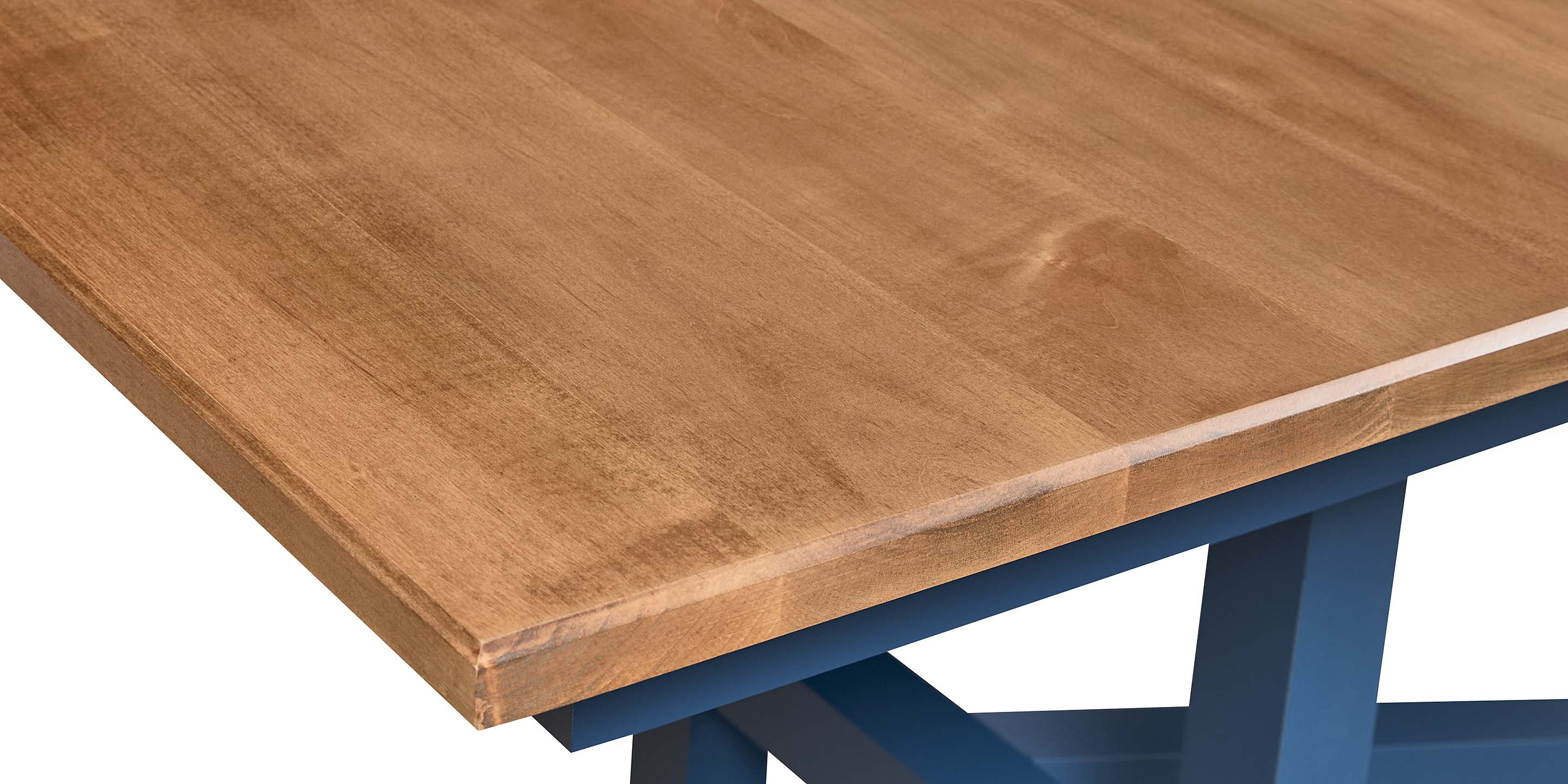 Bassett Hideaway Counter Height Trestle Table — Solid Maple, USA-Built