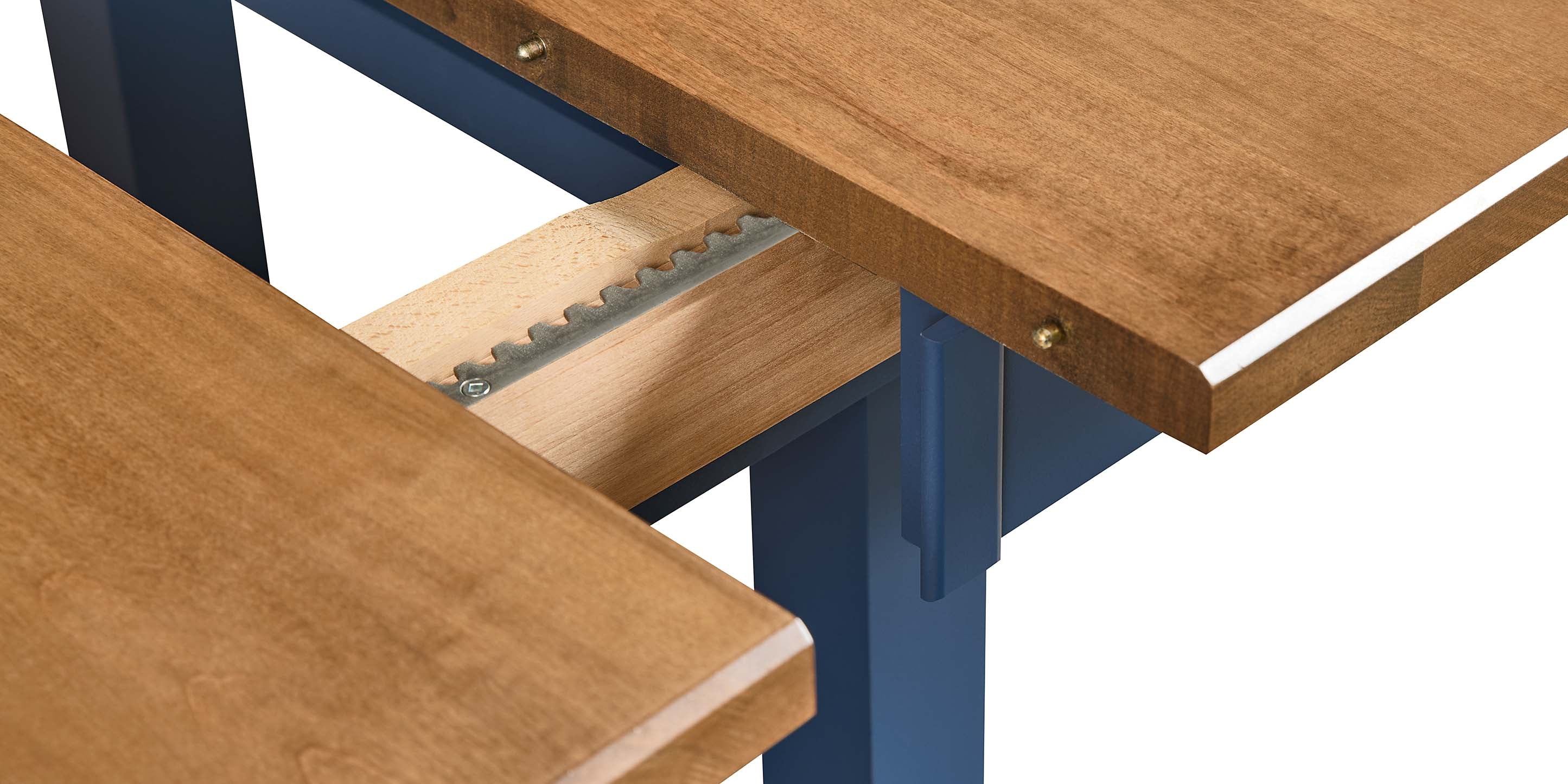 Bassett Hideaway Counter Height Trestle Table — Solid Maple, USA-Built