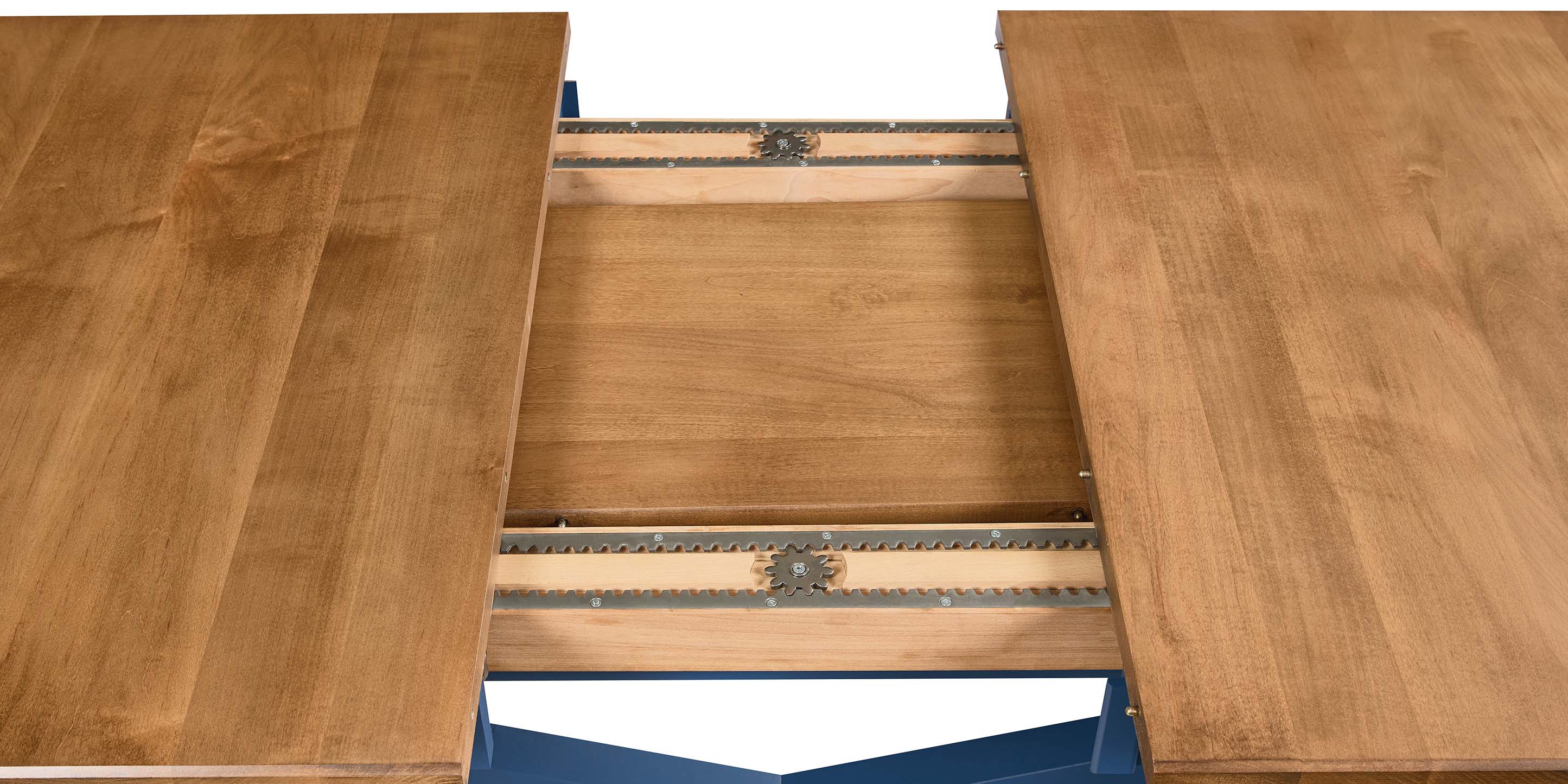 Bassett Hideaway Counter Height Trestle Table — Solid Maple, USA-Built