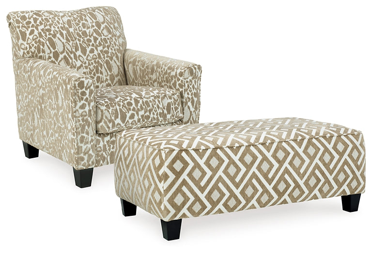 Dovemont Chair and Ottoman