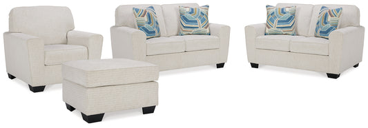 Cashton 2 Loveseats, Chair and Ottoman