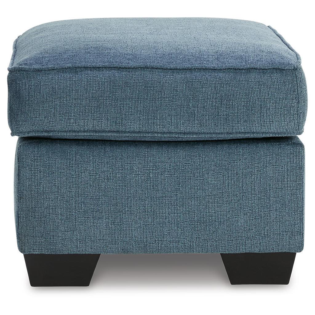 Cashton Chair and Ottoman Package — Blue Signature Design by Ashley® Uncategorized