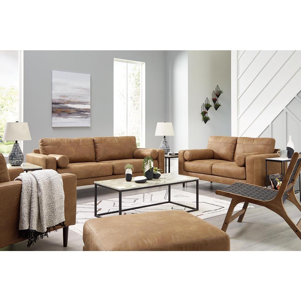 Telora Sofa, Loveseat, Chair and Ottoman — Caramel Signature Design by Ashley® Uncategorized