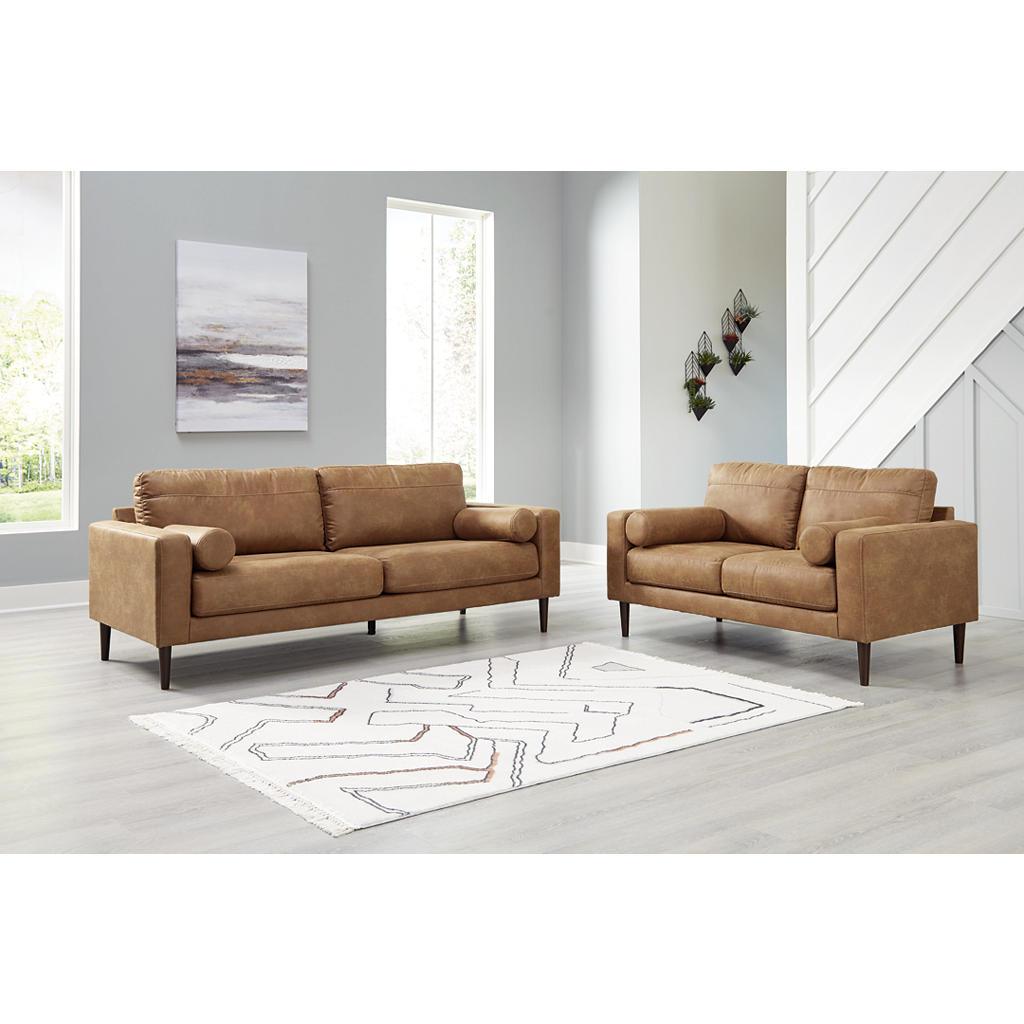 Telora Sofa, Loveseat, Chair and Ottoman — Caramel Signature Design by Ashley® Uncategorized