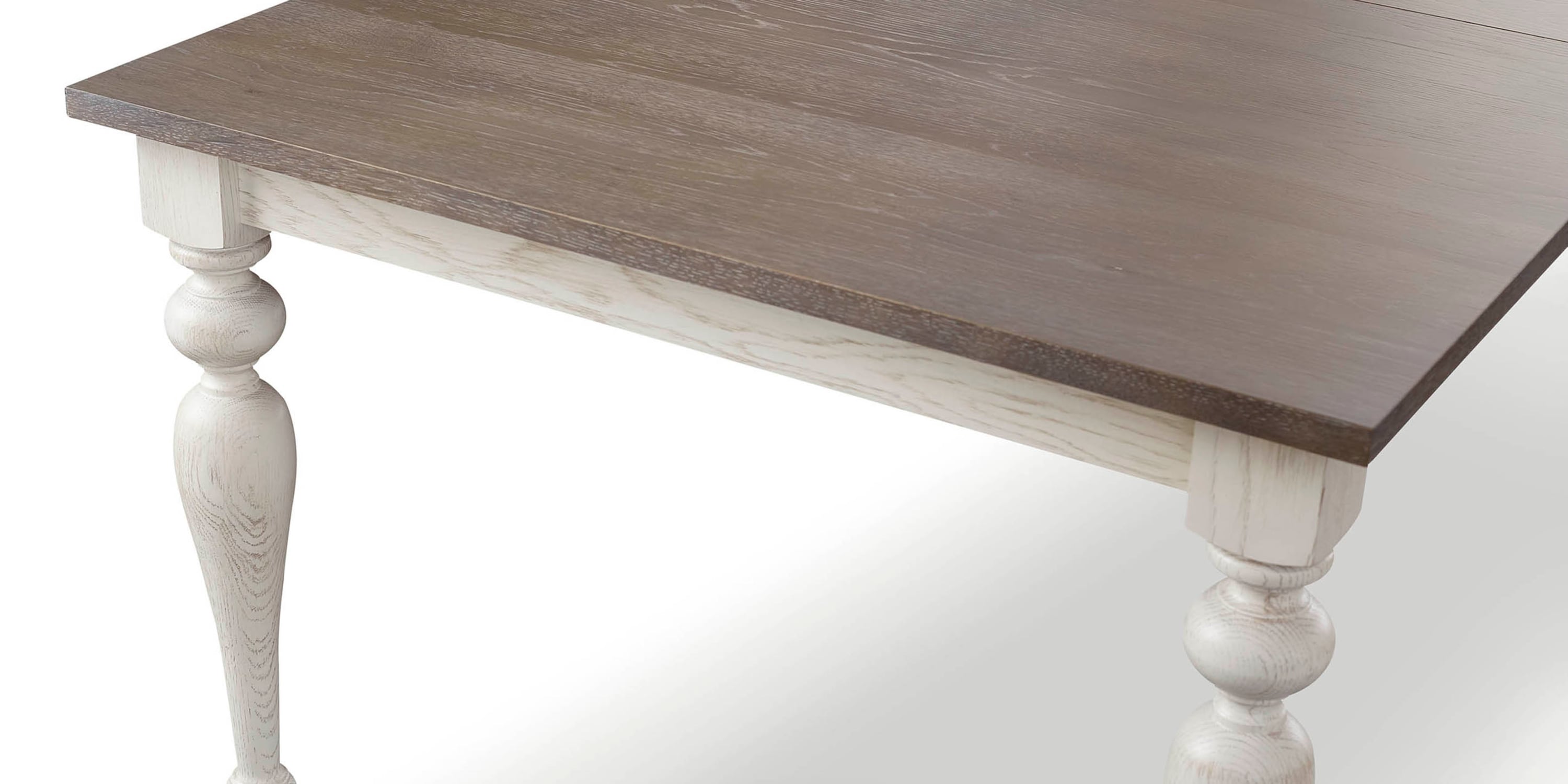 Amelia Oak Rectangle Dining Table with Leaf Bassett