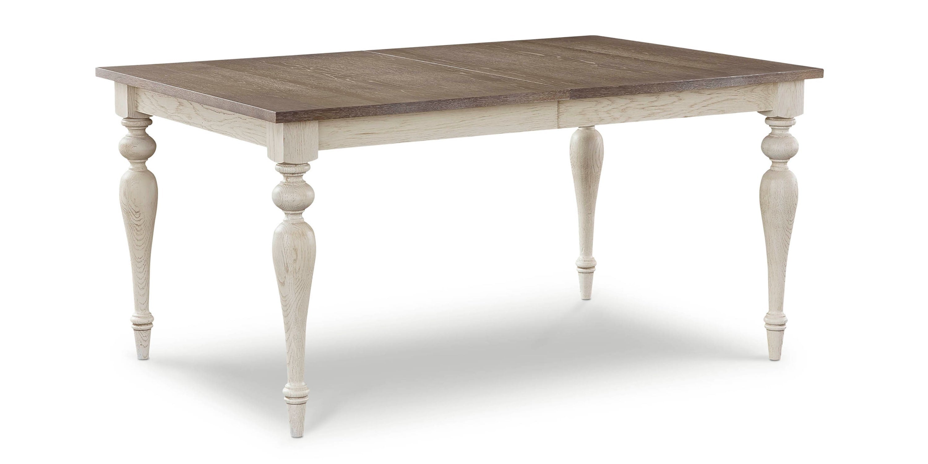 Amelia Oak Rectangle Dining Table with Leaf Bassett