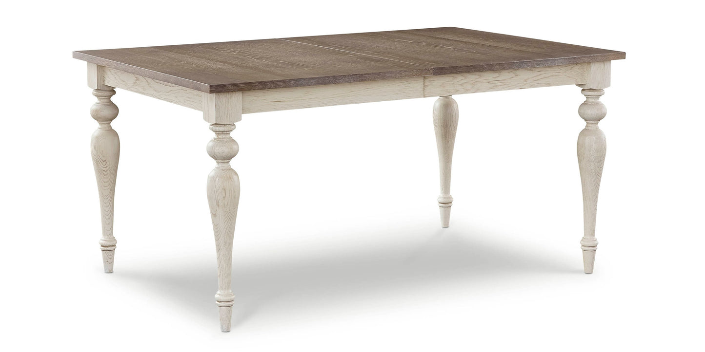 Amelia Oak Rectangle Dining Table with Leaf Bassett