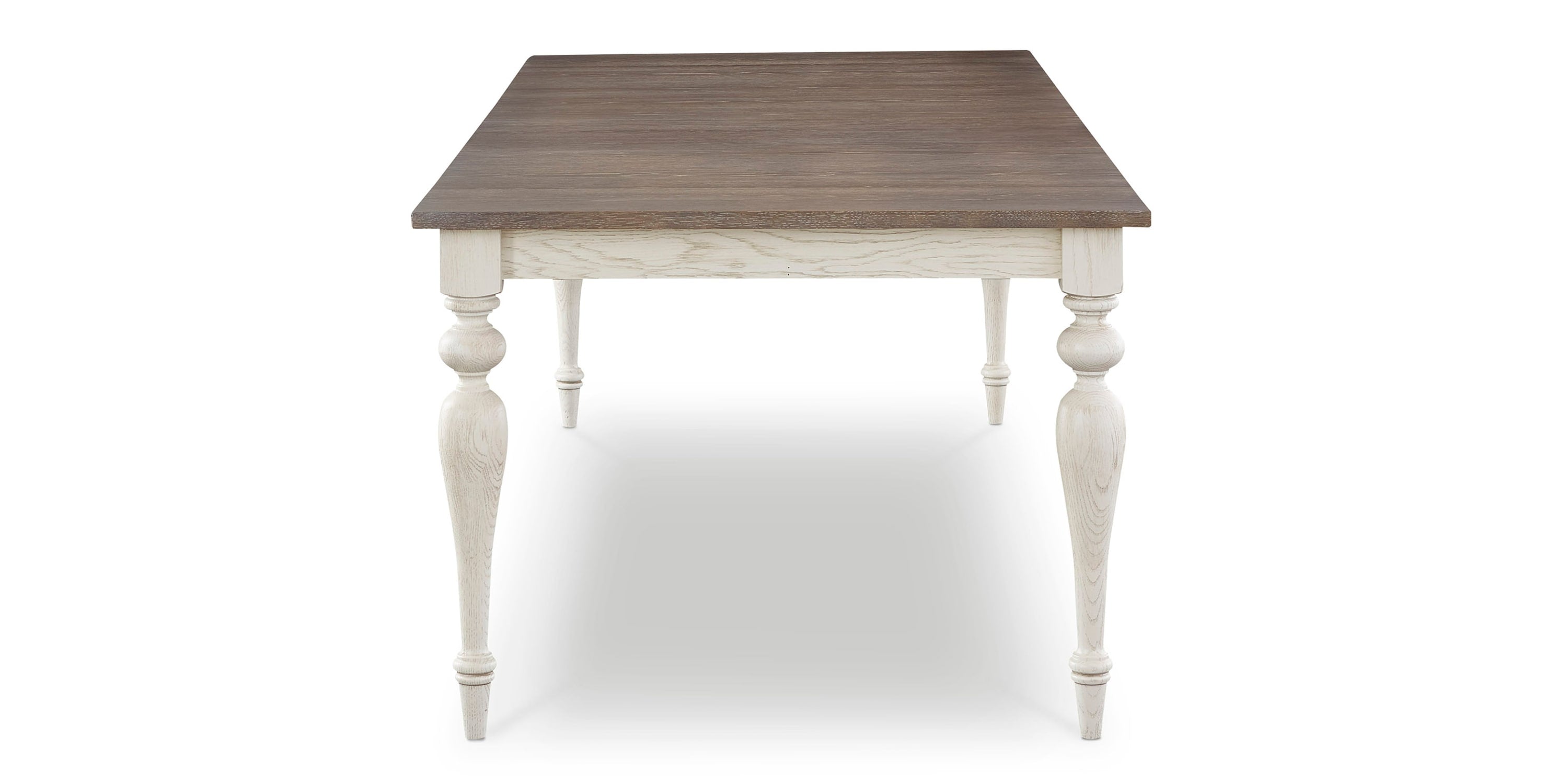 Amelia Oak Rectangle Dining Table with Leaf Bassett
