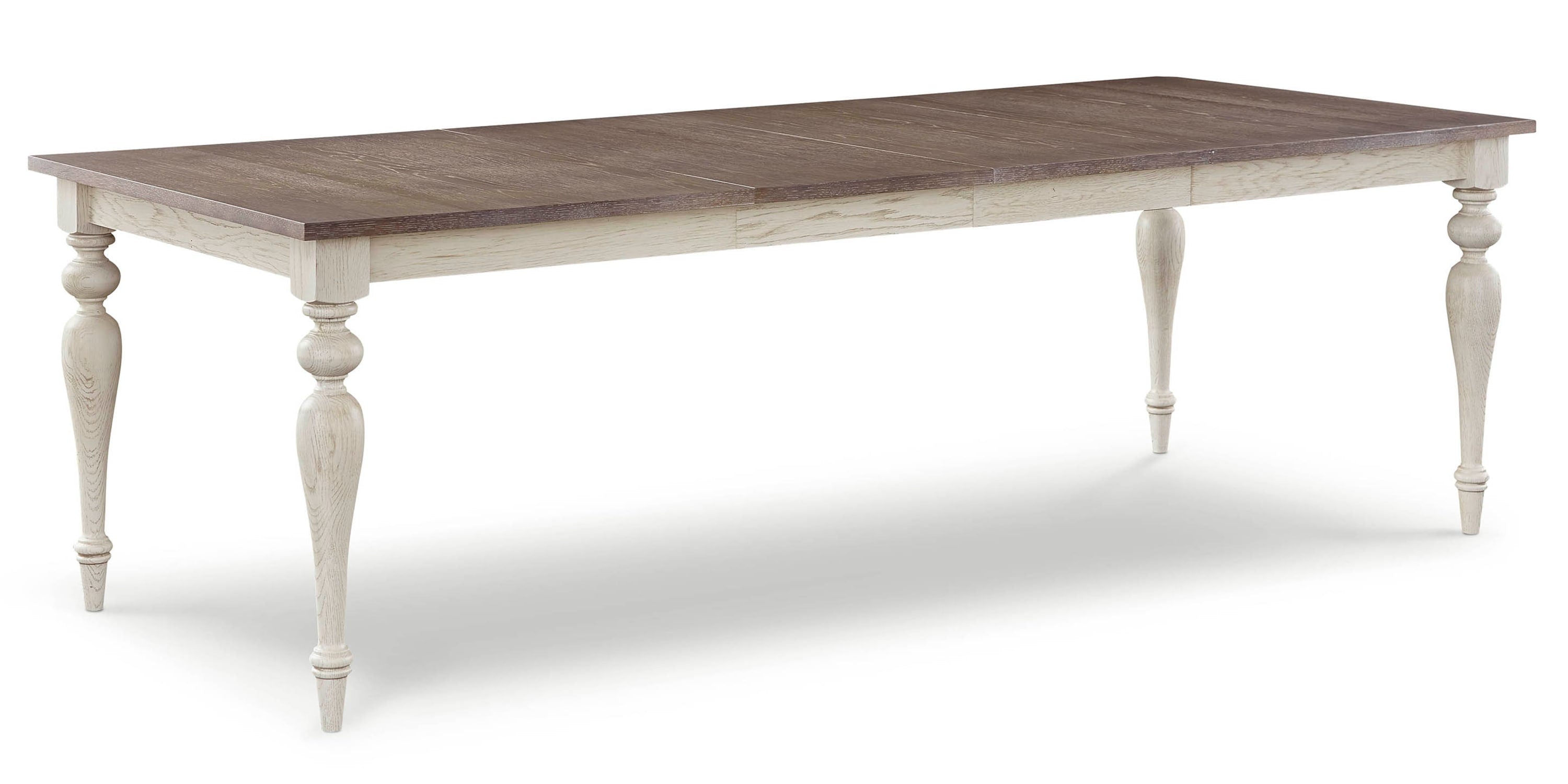 Amelia Oak Rectangle Dining Table with Leaf Bassett