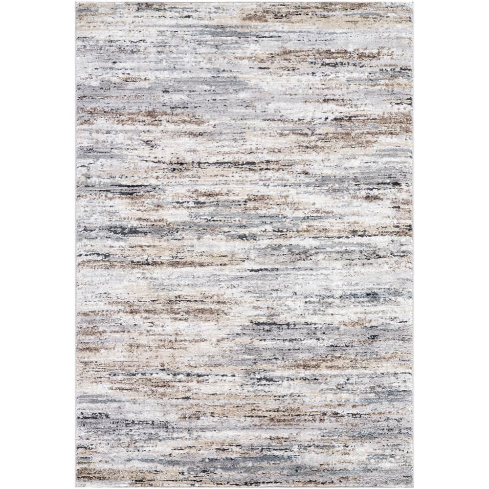 Andorra Plus Machine Woven Rug — Black/Ivory Livabliss Area Rug