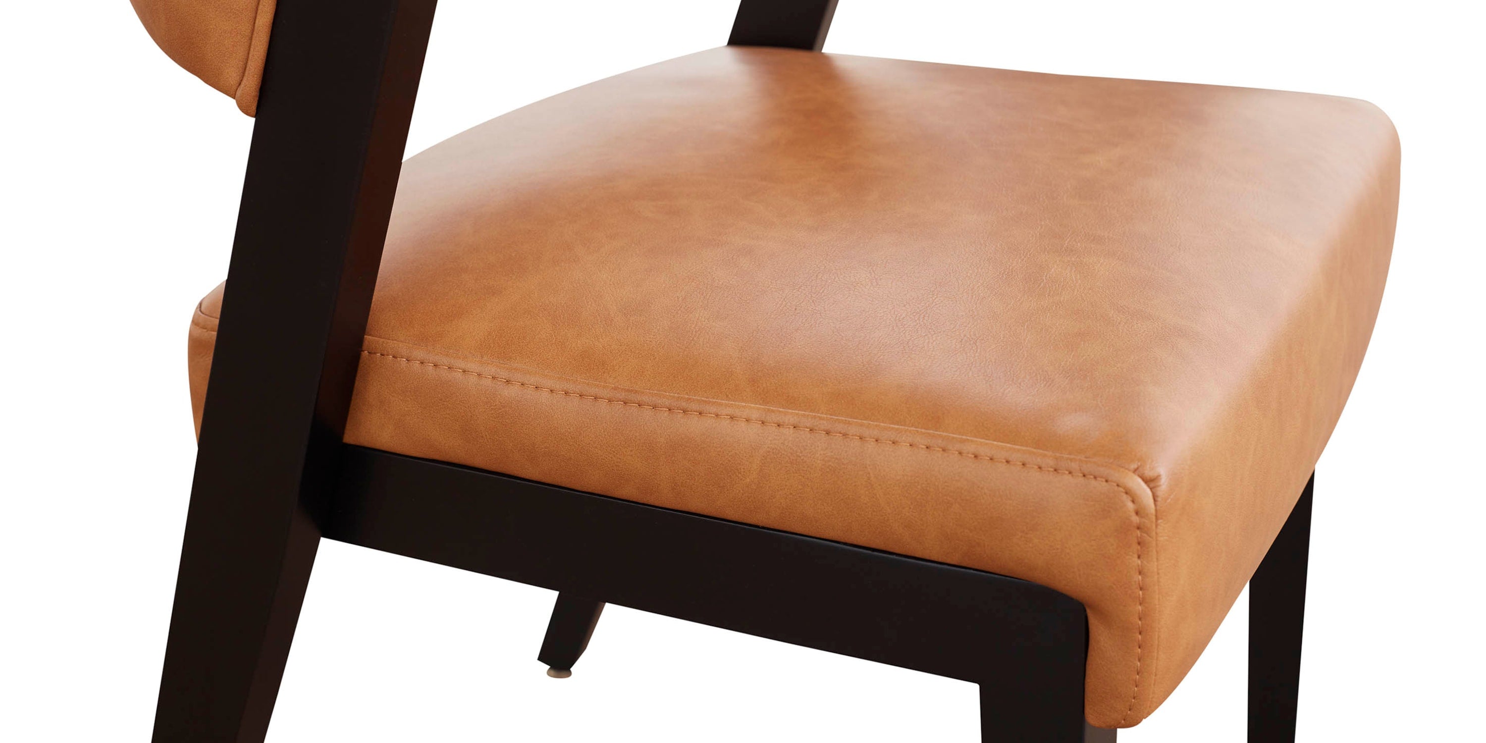 Asher Upholstered Faux Leather Dining Chair Bassett