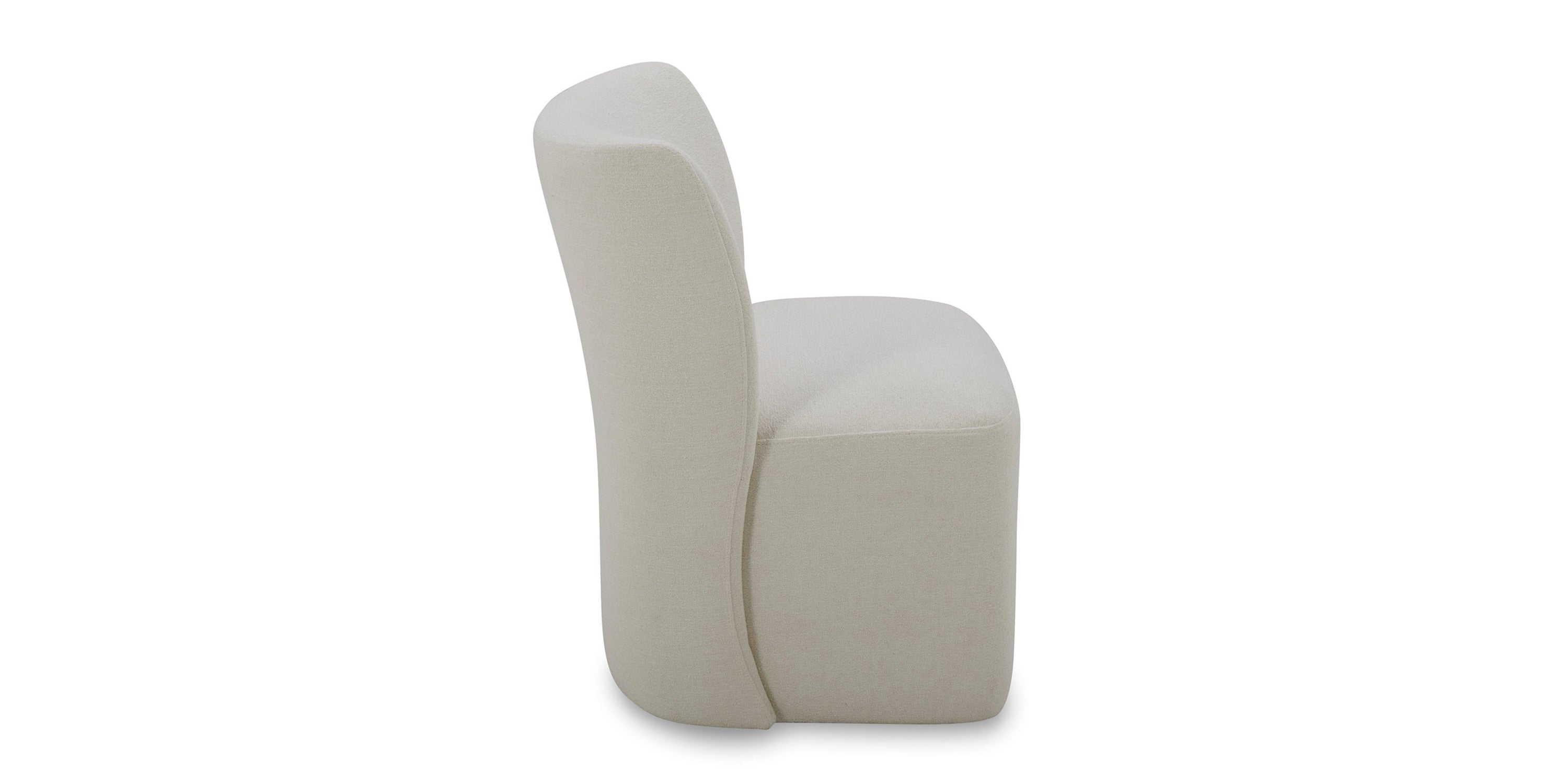 Reed Upholstered Dining Chair with Casters Bassett