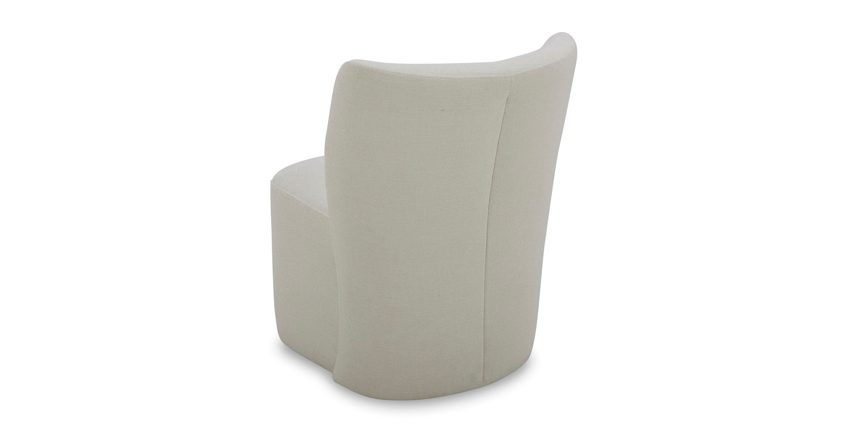 Reed Upholstered Dining Chair with Casters Bassett