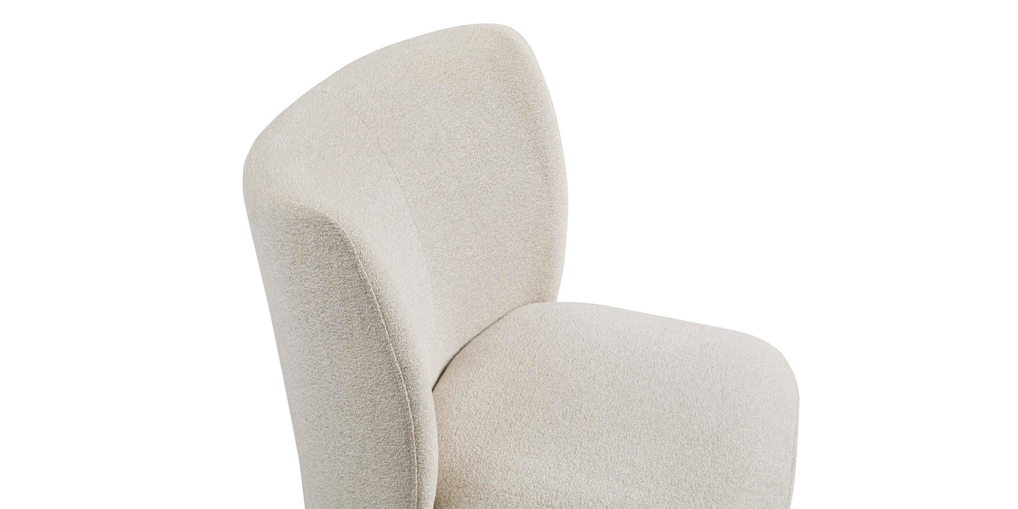 Reed Upholstered Dining Chair with Casters Bassett