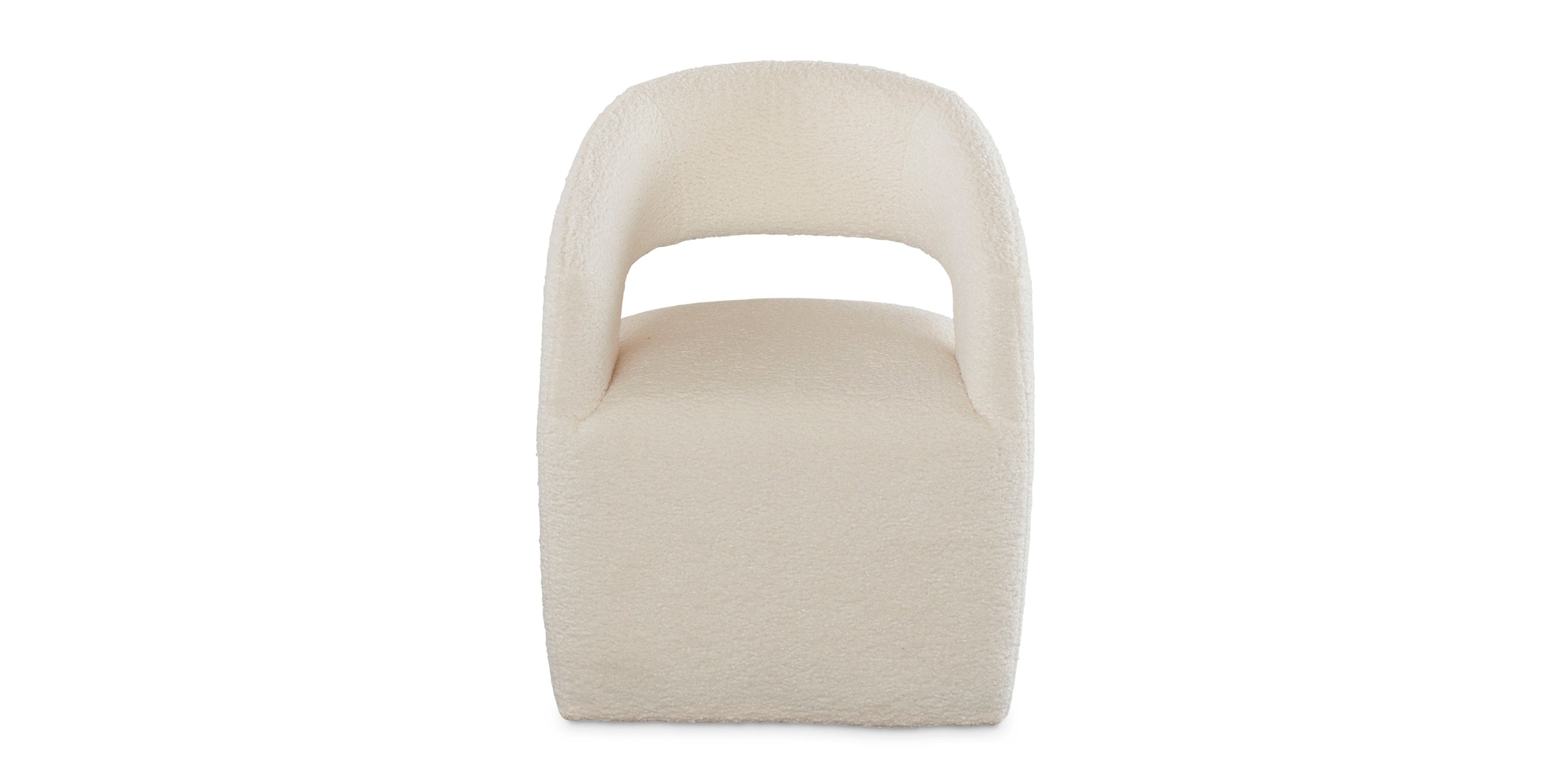 Aries Upholstered Dining Chair with Casters Bassett
