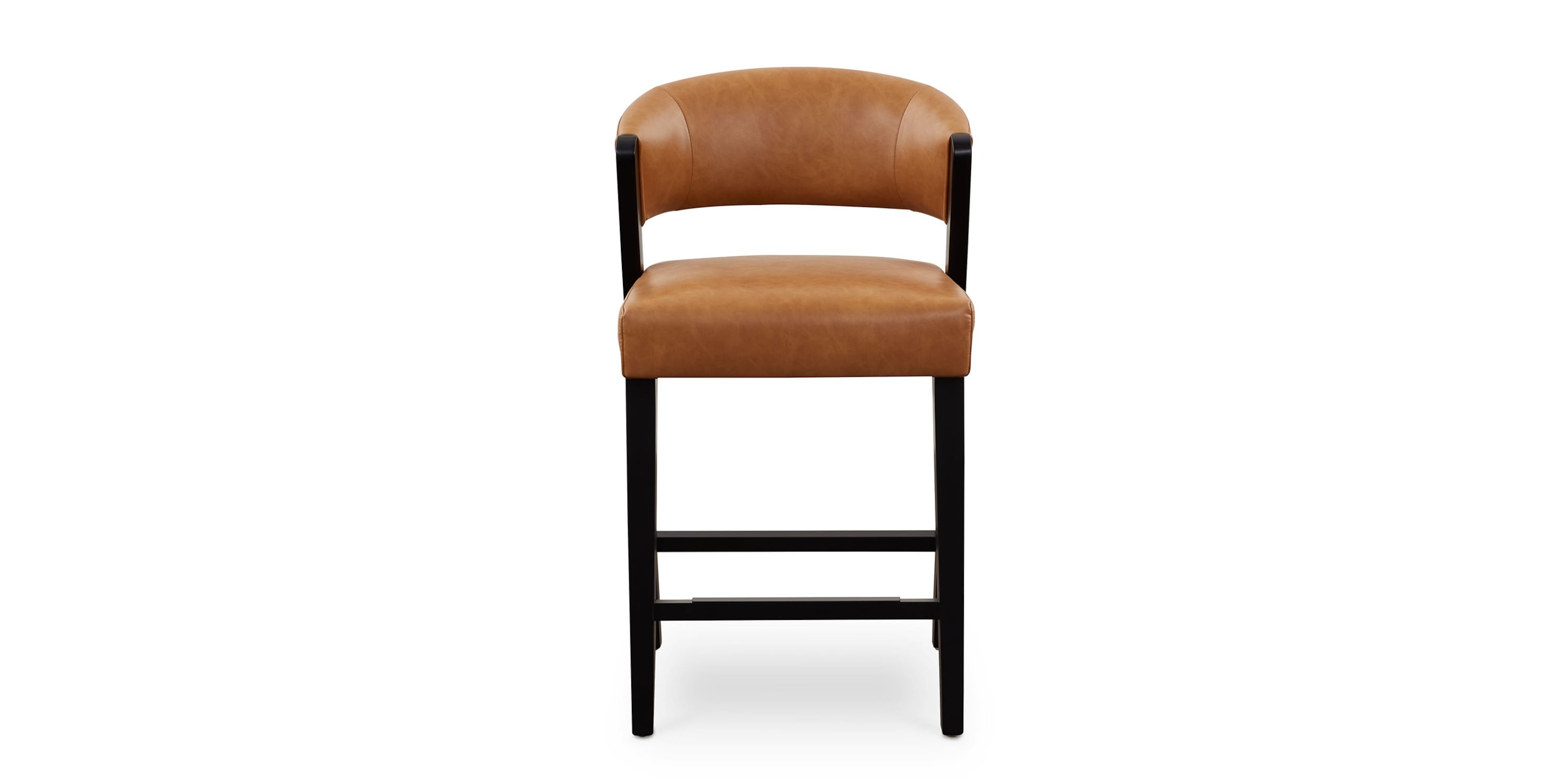 Asher Upholstered Faux Leather Counter Stool Bassett