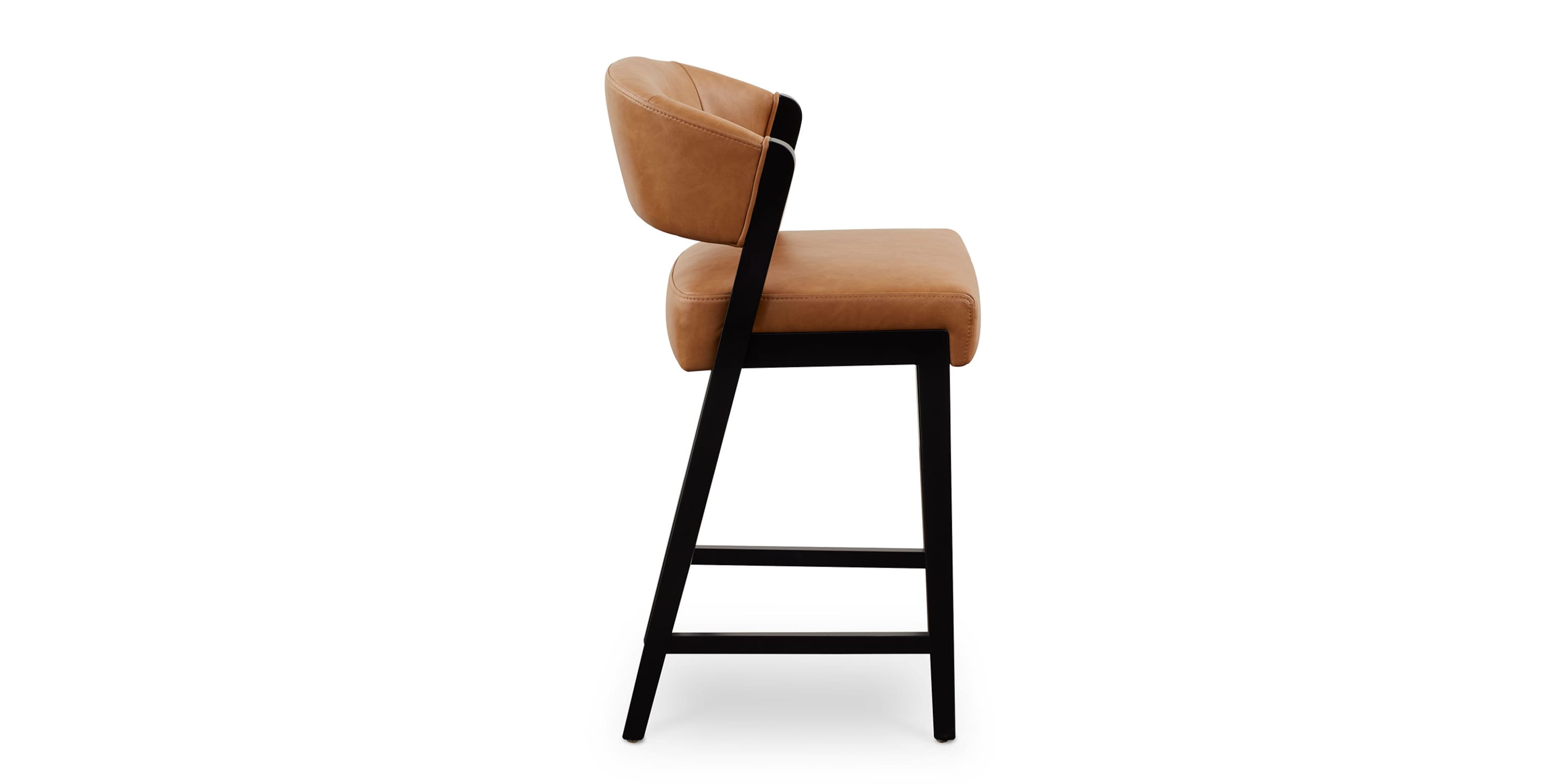 Asher Upholstered Faux Leather Counter Stool Bassett