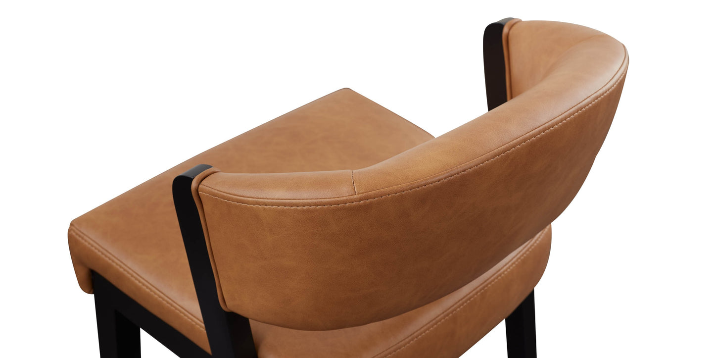 Asher Upholstered Faux Leather Counter Stool Bassett