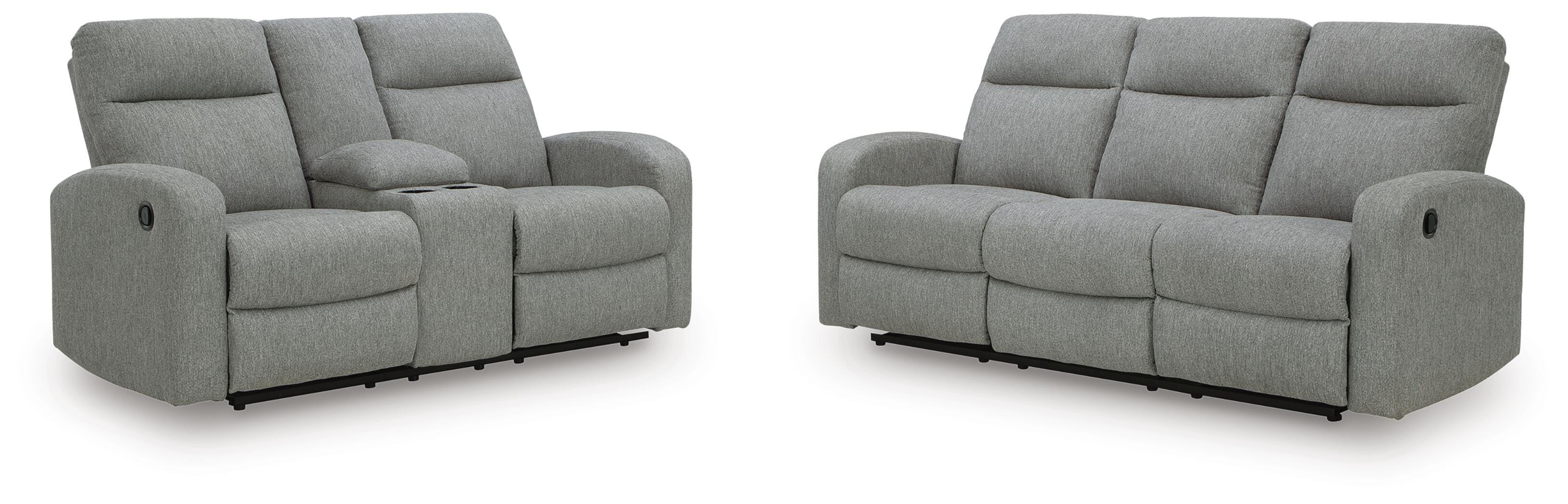 Gauntlet Reclining Sofa and Loveseat — Compact 2-Piece Set Signature Design by Ashley® Living Room