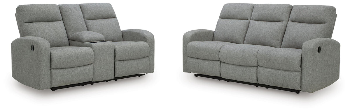 Gauntlet Reclining Sofa and Loveseat — Compact 2-Piece Set Signature Design by Ashley® Living Room