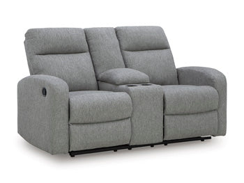 Gauntlet Reclining Loveseat with Console Signature Design by Ashley® Living Room