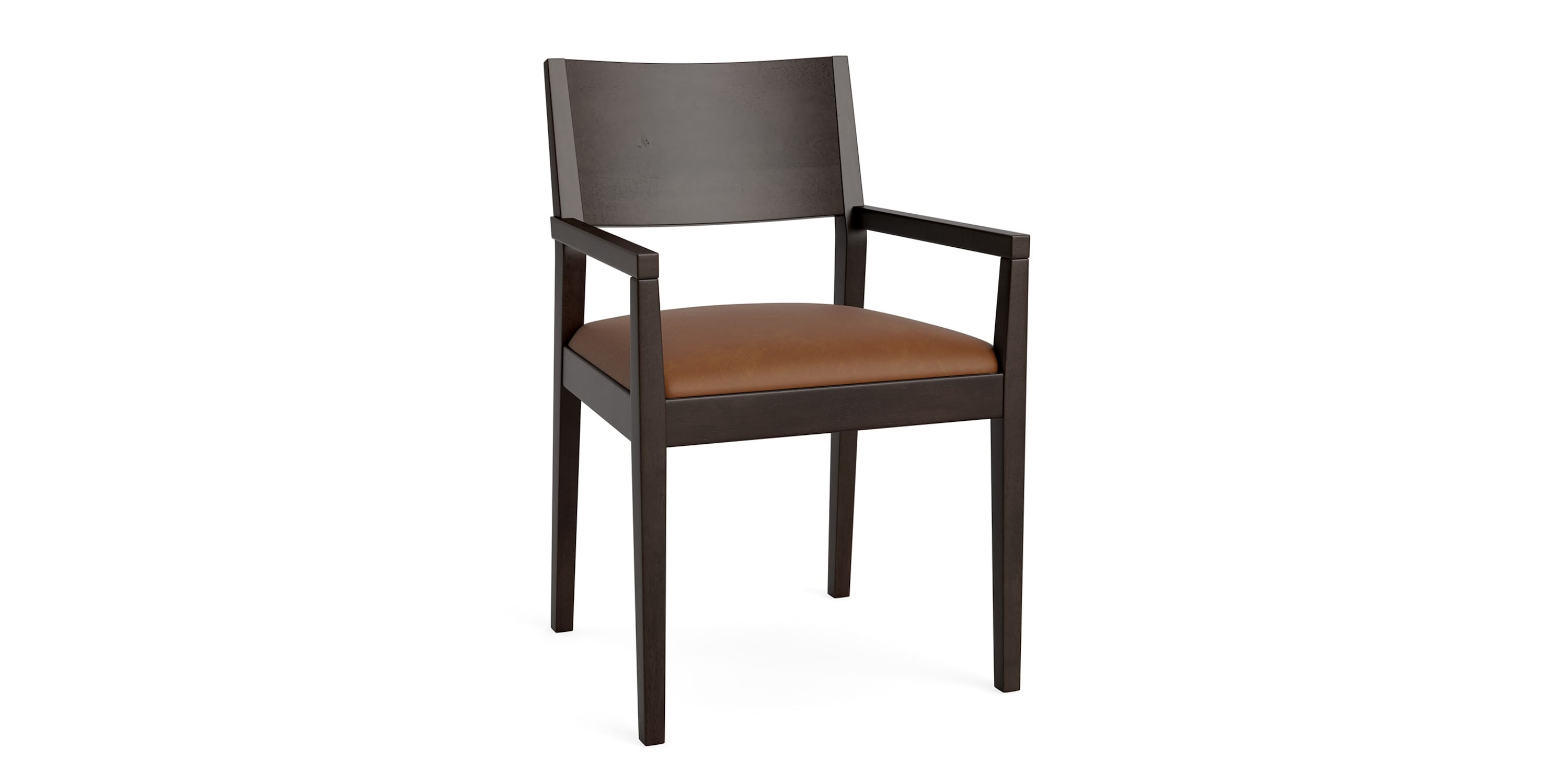 Myers Leather Upholstered Dining Chair Bassett