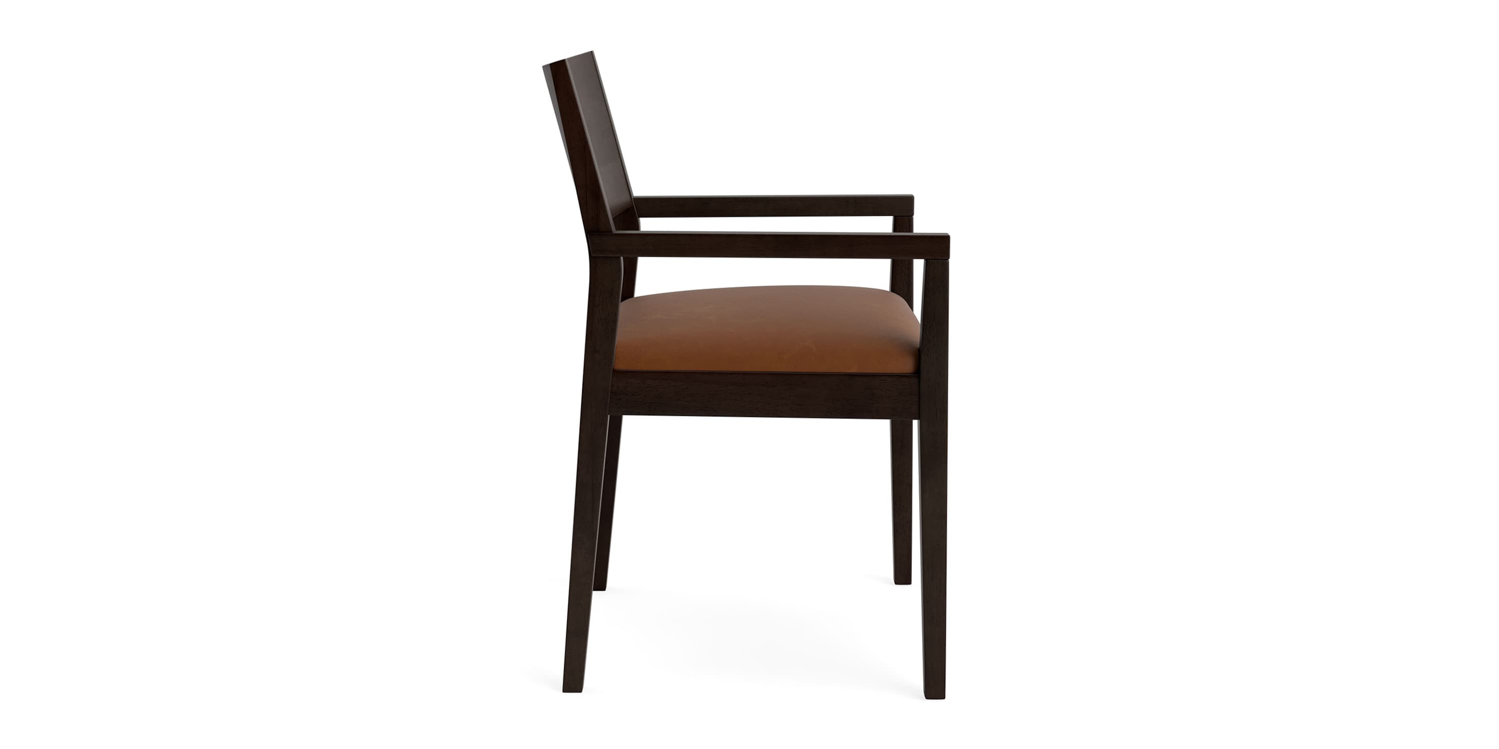 Myers Leather Upholstered Dining Chair Bassett