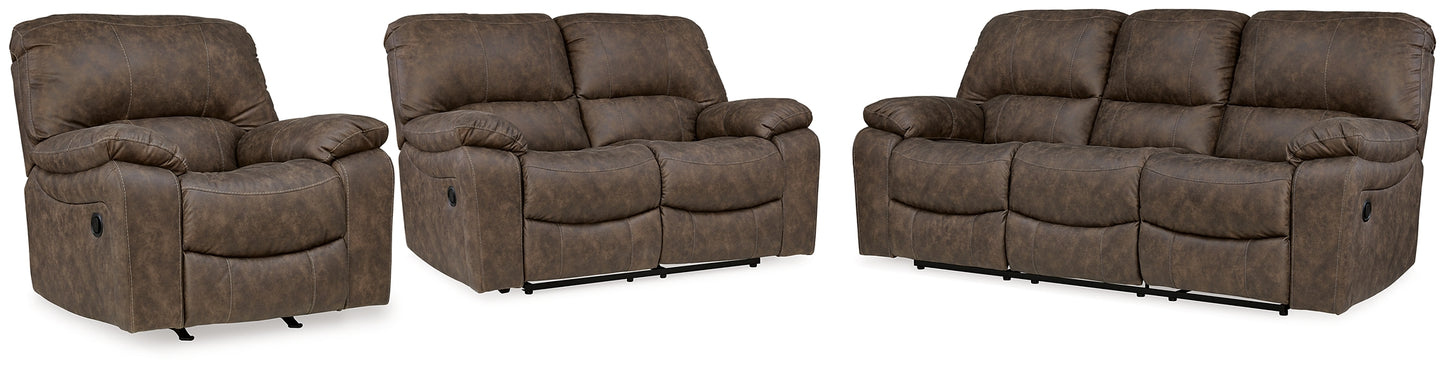 Kilmartin Reclining Sofa, Loveseat and Recliner