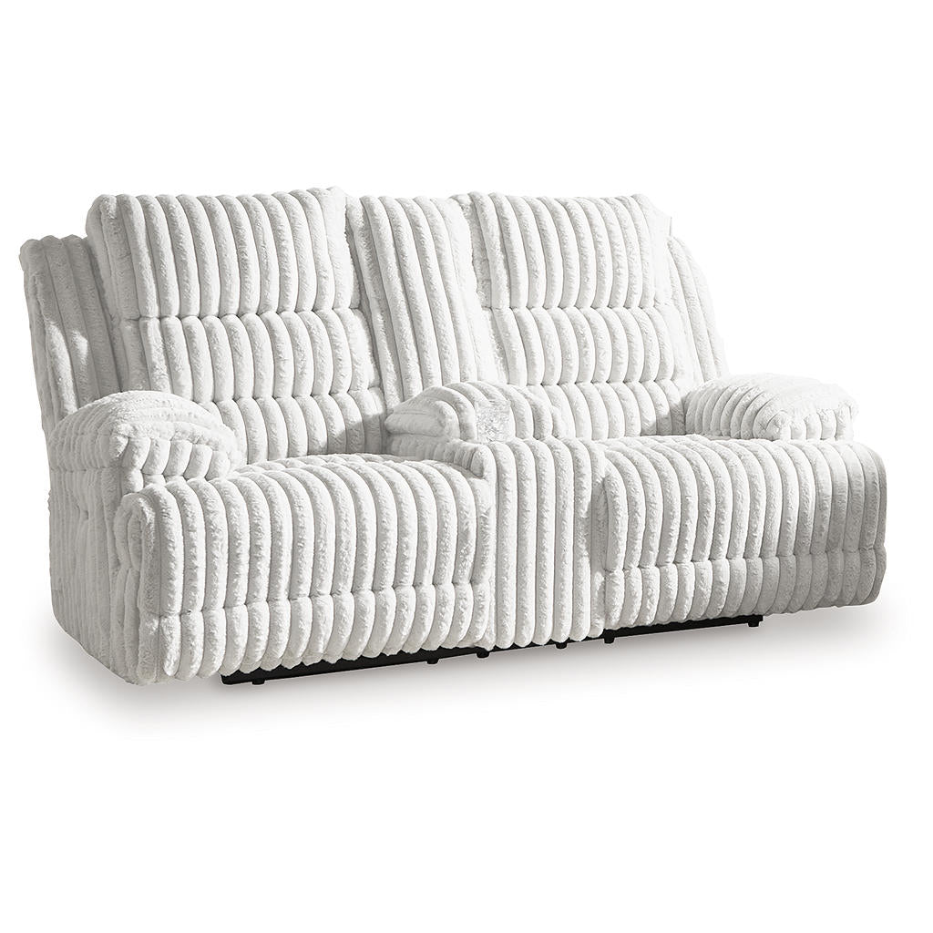 Rhines Falls Power Reclining Loveseat with Console Signature Design by Ashley® Living Room