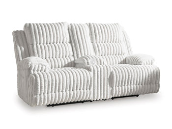 Rhines Falls Power Reclining Loveseat with Console Signature Design by Ashley® Living Room
