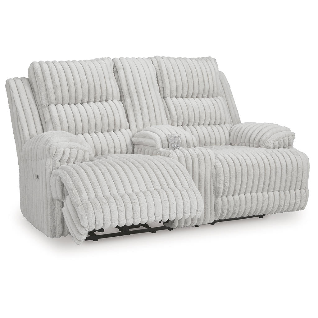 Rhines Falls Power Reclining Loveseat with Console Signature Design by Ashley® Living Room