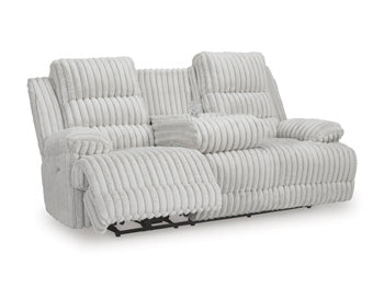 Rhines Falls Power Reclining Sofa with Drop Down Table Signature Design by Ashley® Living Room
