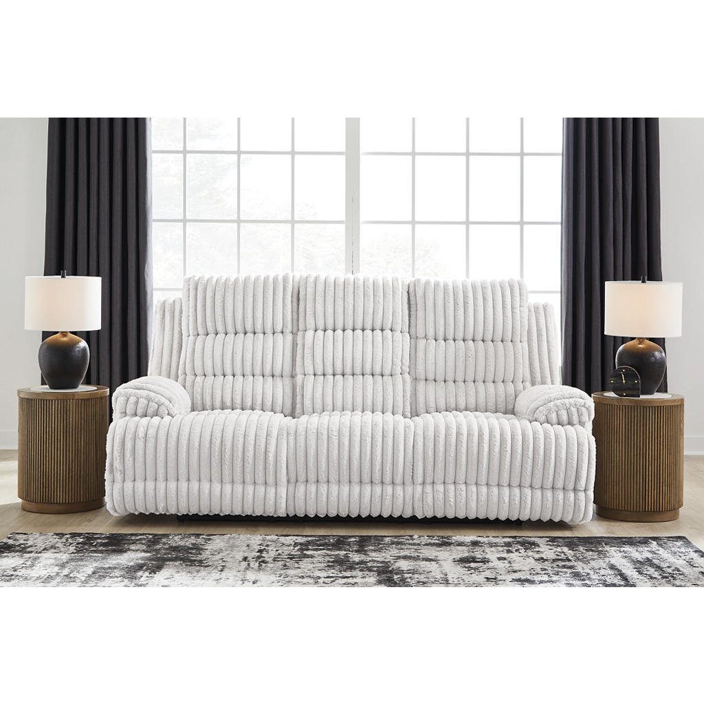 Rhines Falls Power Reclining Sofa with Drop Down Table Signature Design by Ashley® Living Room