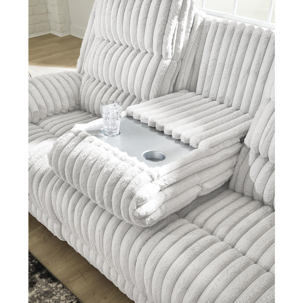 Rhines Falls Power Reclining Sofa with Drop Down Table Signature Design by Ashley® Living Room