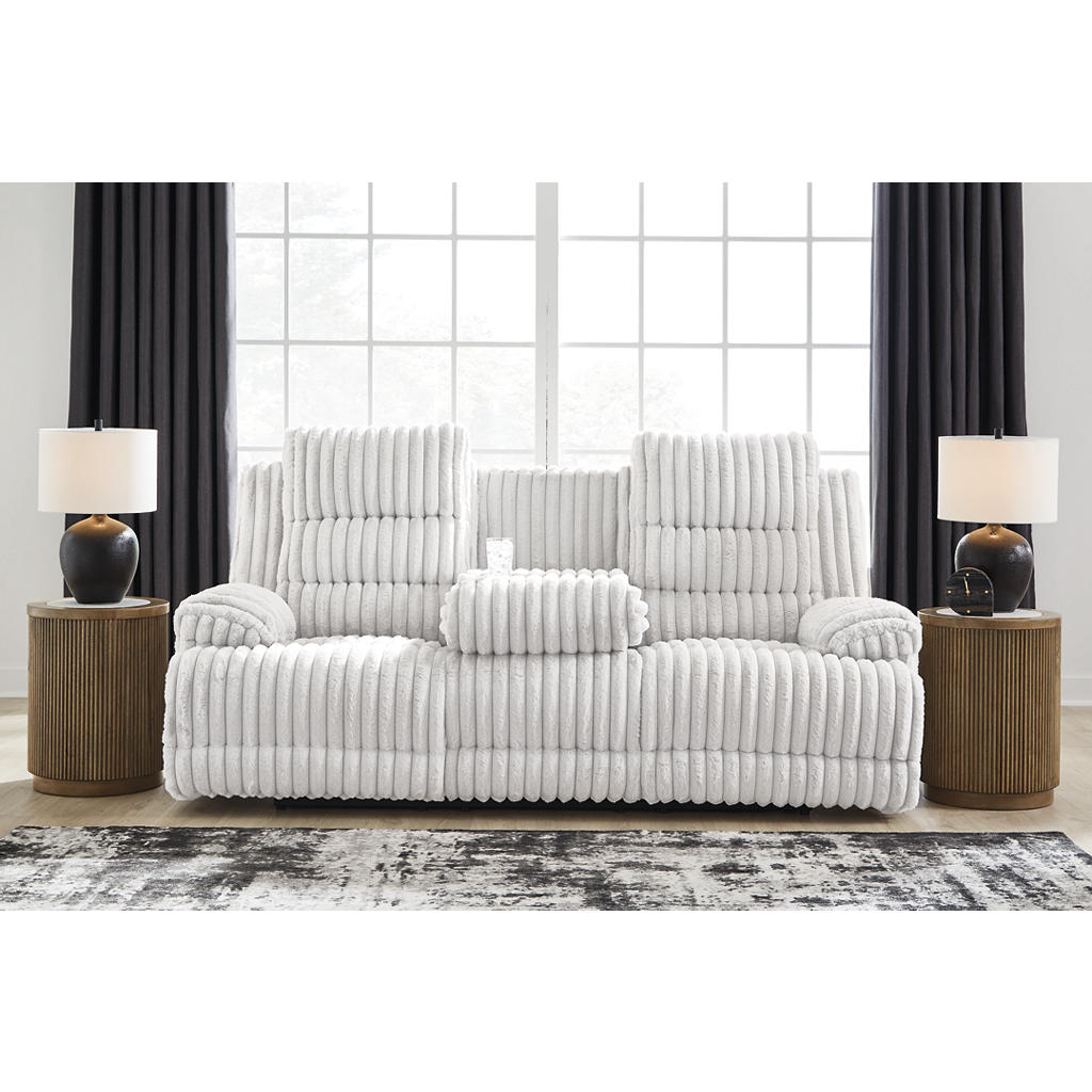 Rhines Falls Power Reclining Sofa with Drop Down Table Signature Design by Ashley® Living Room