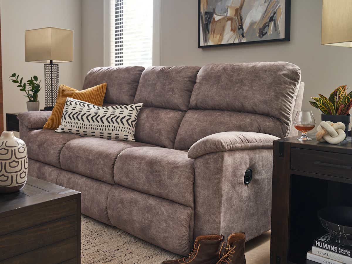 La-Z-Boy Brooks Reclining Sofa — Tailored, Not Overstuffed La-Z-Boy Reclining Sofa
