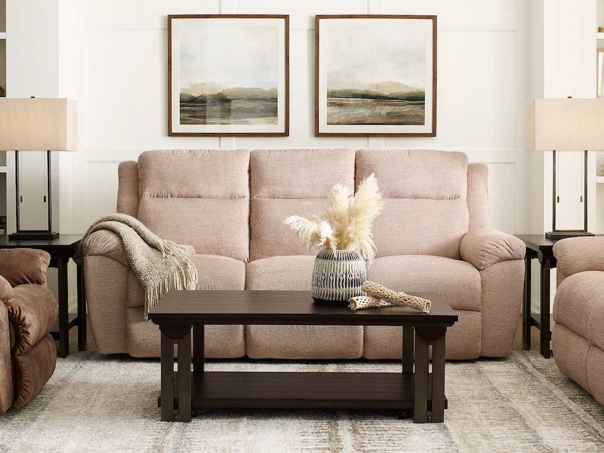 La-Z-Boy Joel Reclining Sofa — Manual Recline for the Whole Room La-Z-Boy Reclining Sofa