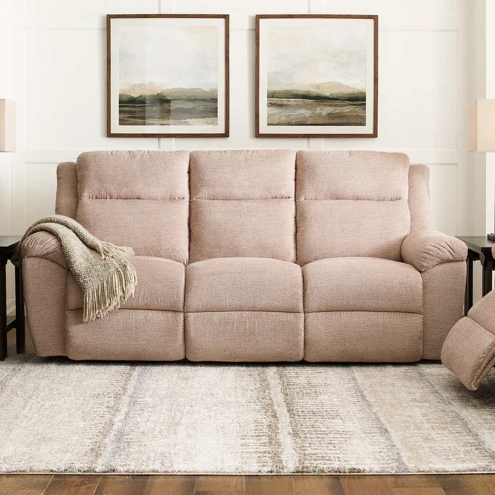 La-Z-Boy Joel Reclining Sofa — Manual Recline for the Whole Room La-Z-Boy Reclining Sofa