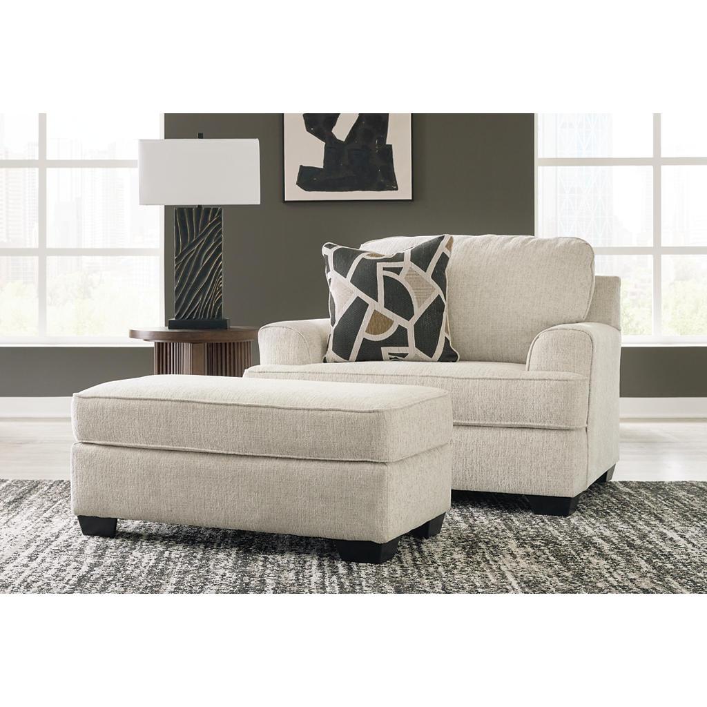 Heartcort Oversized Chair and Ottoman — Quartz Benchcraft® Uncategorized