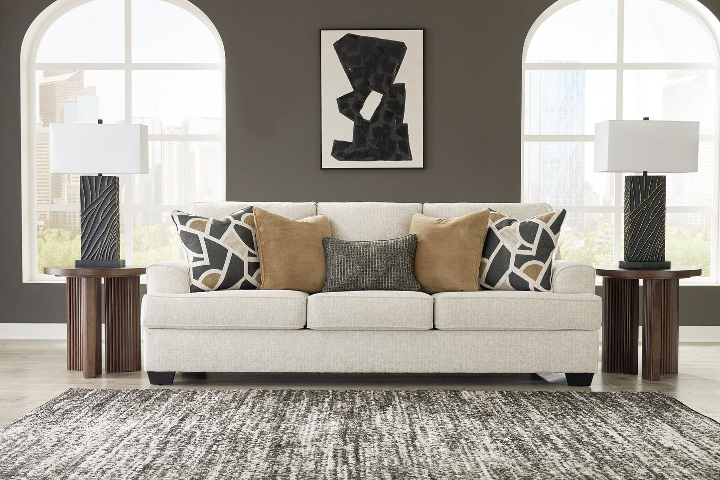 Heartcort Sofa, Loveseat, Oversized Chair and Ottoman