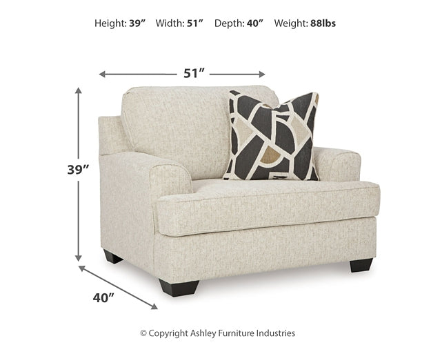 Heartcort Sofa, Loveseat, Oversized Chair and Ottoman