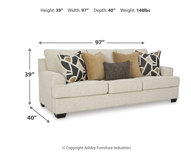 Heartcort Sofa, Loveseat, Oversized Chair and Ottoman