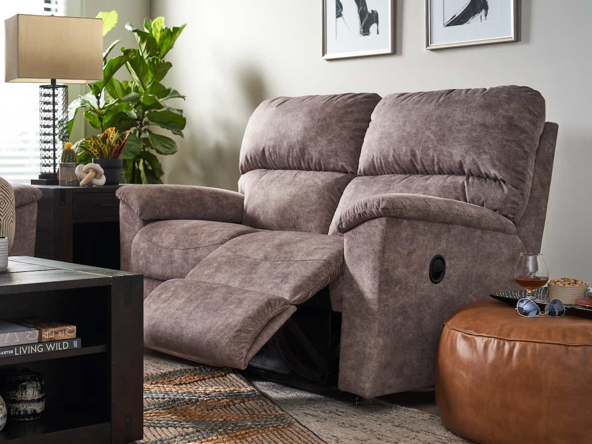 La-Z-Boy Brooks Reclining Loveseat — Clean Lines, Reclining Comfort La-Z-Boy Reclining Loveseat