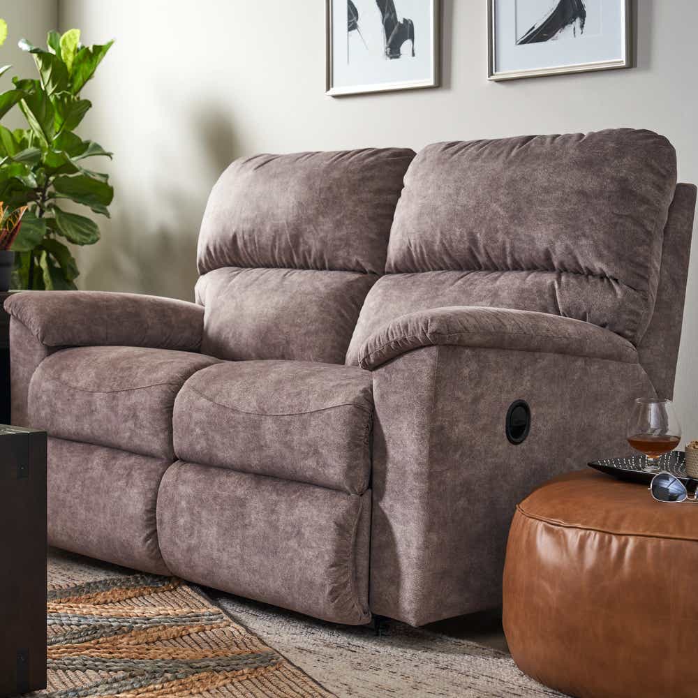 La-Z-Boy Brooks Reclining Loveseat — Clean Lines, Reclining Comfort La-Z-Boy Reclining Loveseat