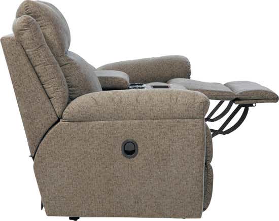 La-Z-Boy Joel Reclining Console Loveseat — Two Seats, One Console La-Z-Boy Reclining Loveseat